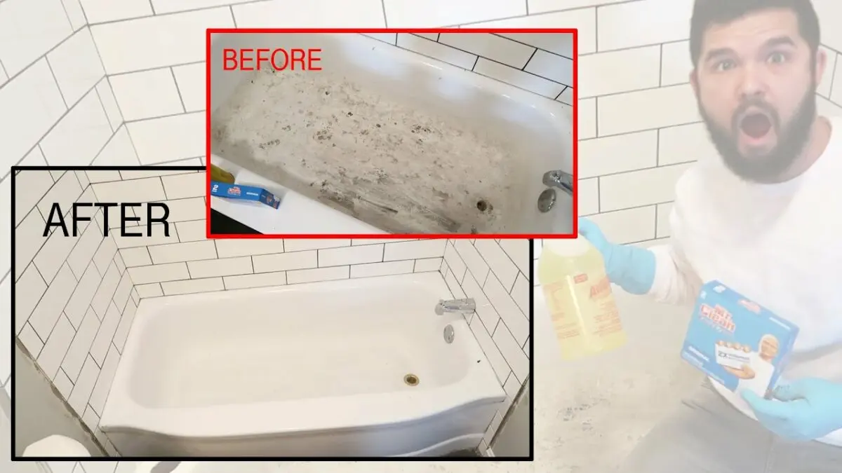How to clean an old bathtub white