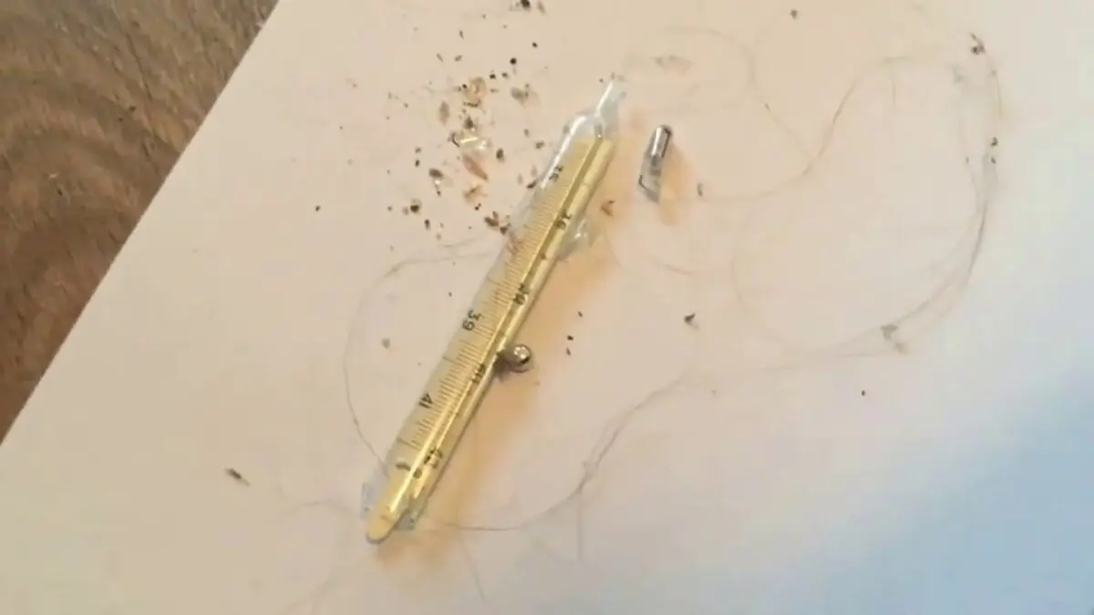 How to collect mercury from a broken thermometer. Video