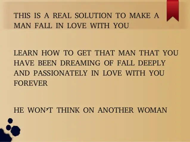 How to conquer a man at a glance?