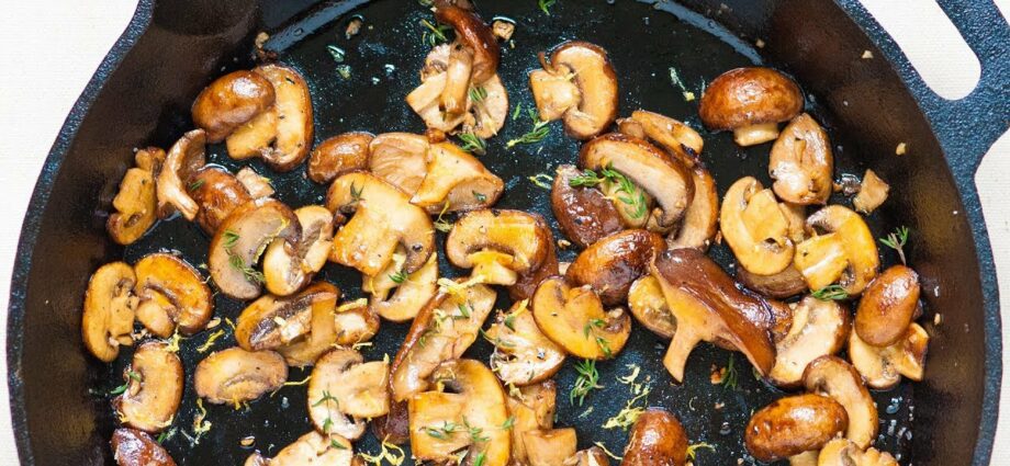 How to cook white mushrooms