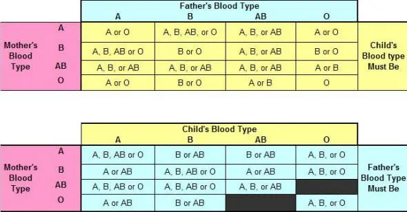 How to determine a child&#8217;s blood group by parents, how it is transmitted