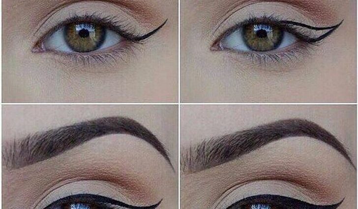 How to draw arrows with eyeliner