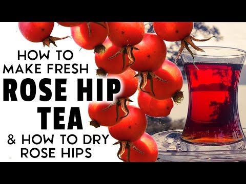 How to dry rose hips. Video