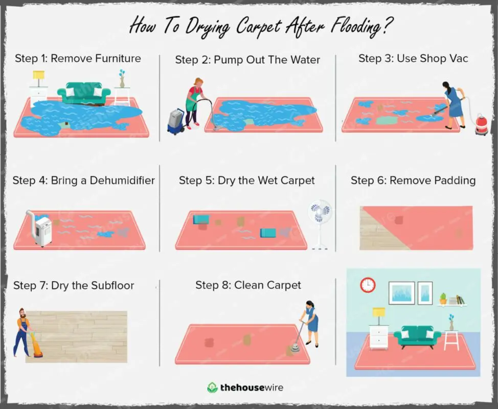 How to dry your carpet quickly at home