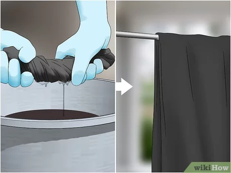 Kako barvati črno tkanino doma