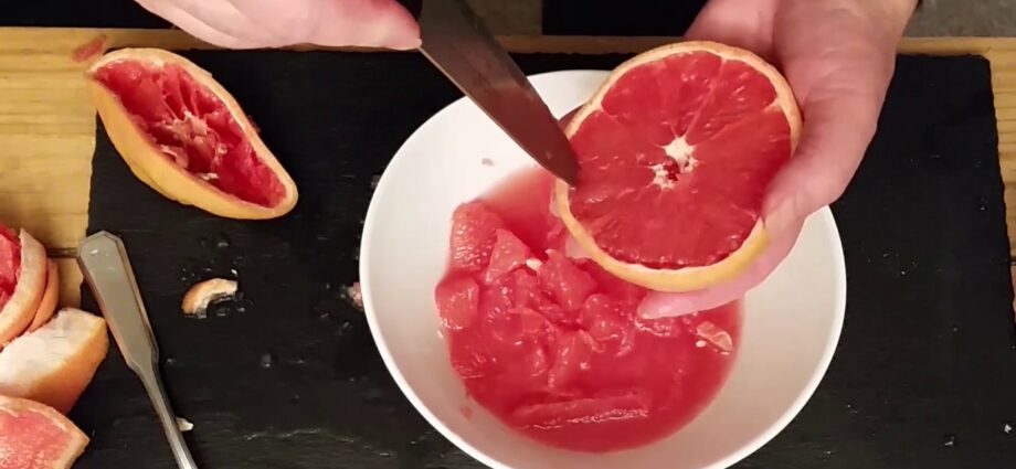 How to eat grapefruit: properly peel, fruit, cut