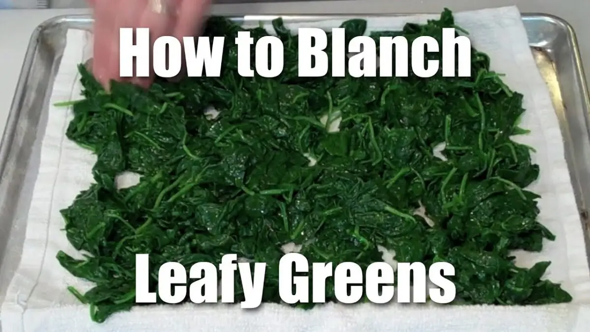 How to freeze greens. Video