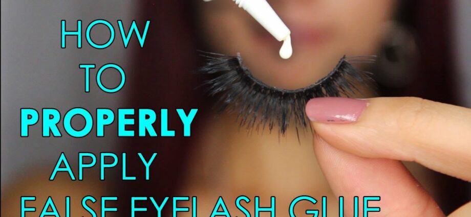 How to glue false eyelashes: instructions, video