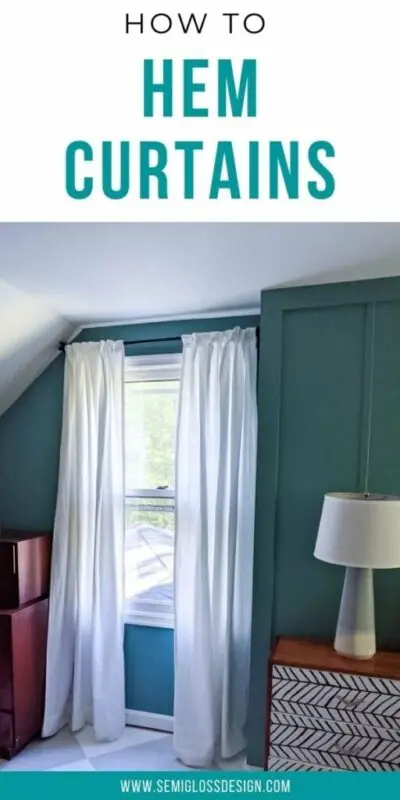 How to hem curtains at home: tips and tricks