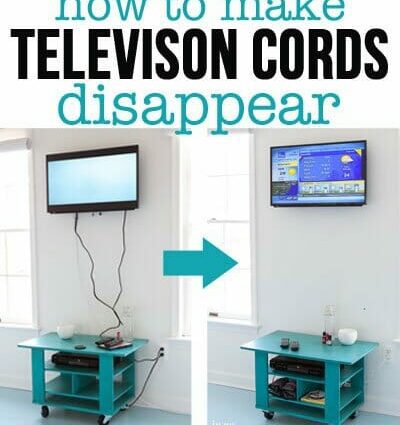 How to hide TV wires on the wall