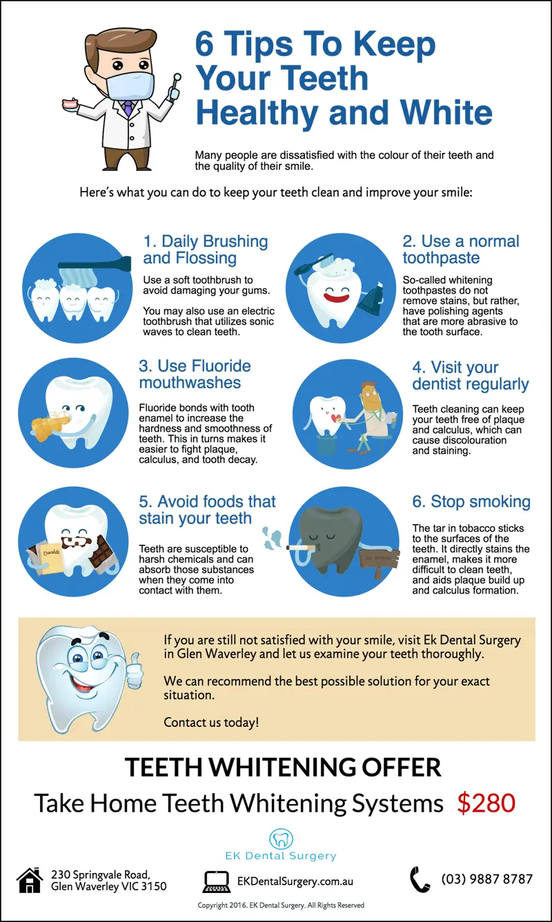 How to keep your teeth healthy and white