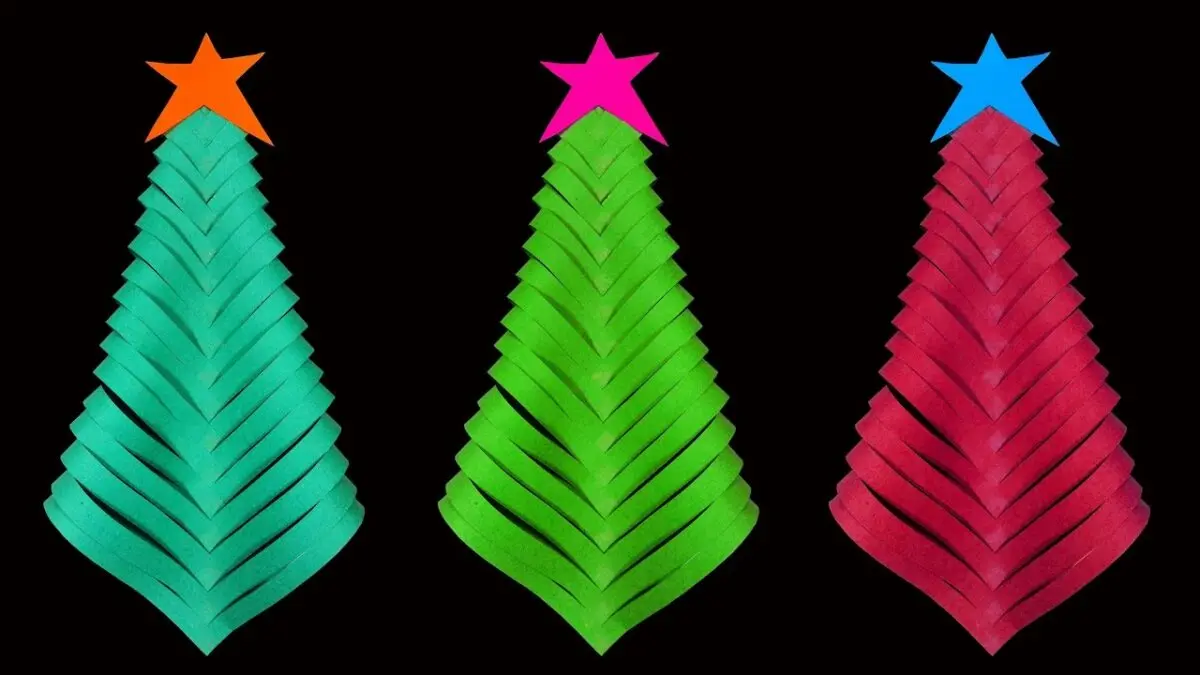 How to make a Christmas tree with your own hands is simple and easy, video