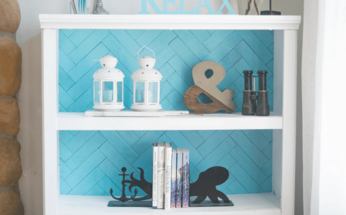 How to make a herringbone shelf with your own hands: instructions with a photo