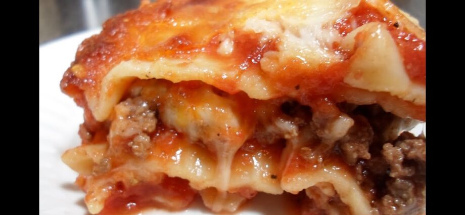 How to make lasagna. Video