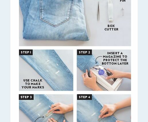 Како да направите искинати фармерки дома