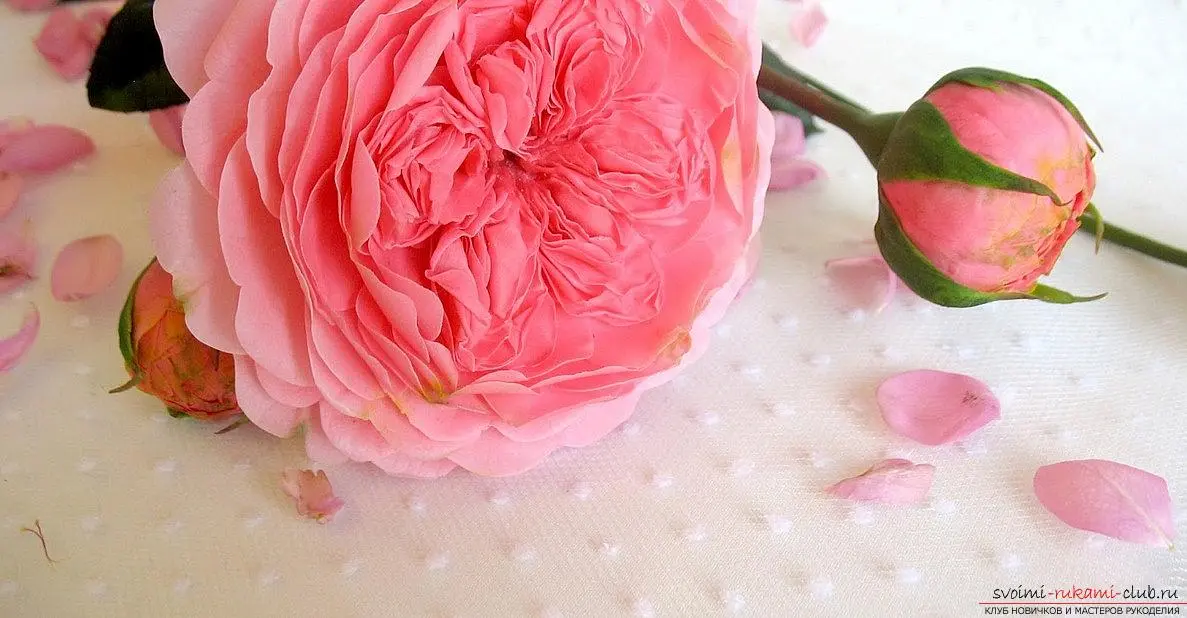 How to make roses from polymer clay with your own hands