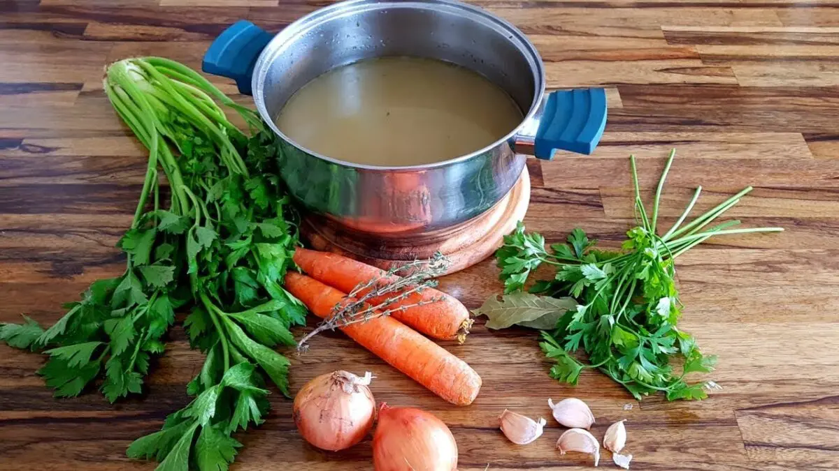 How to make vegetable broth. Video