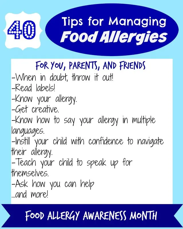 How to manage food allergies in your children?