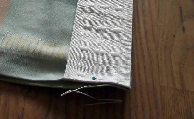 How to properly sew a curtain tape to tulle: video