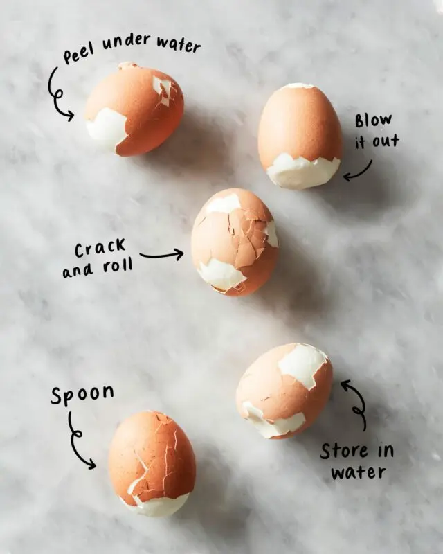 How to quickly and easily peel boiled eggs from the shell