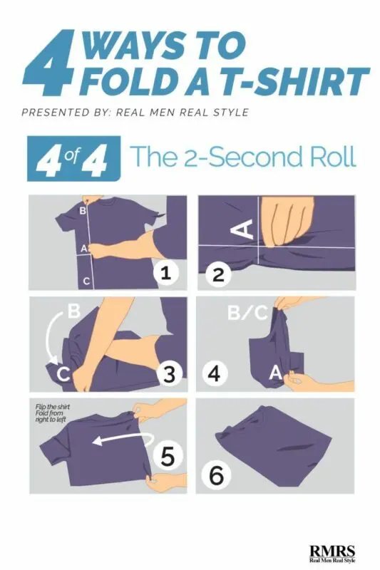 How to quickly fold a T-shirt: instructions and video