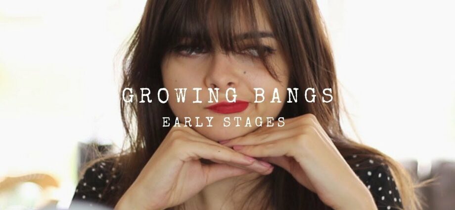 How to quickly grow bangs. Video