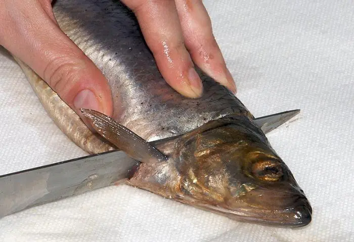 How to quickly peel a herring: boneless, easy