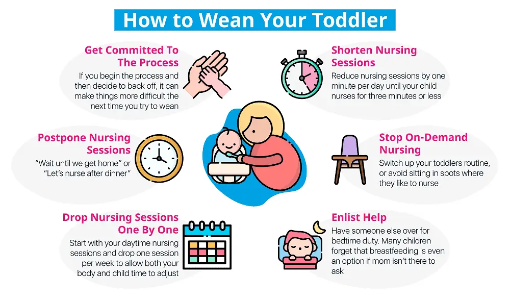 How to quickly wean a one year old baby