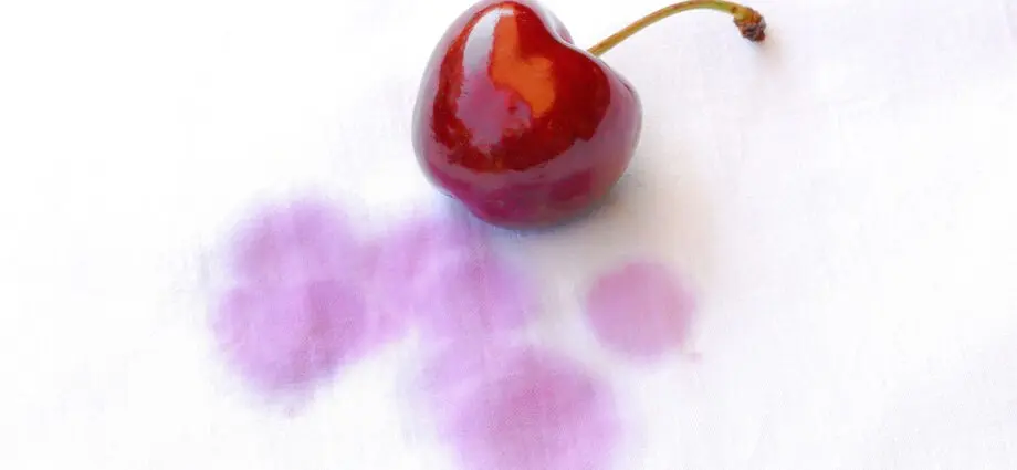 How to Remove Cherry Juice Stains: Removing Fresh and Old Stains