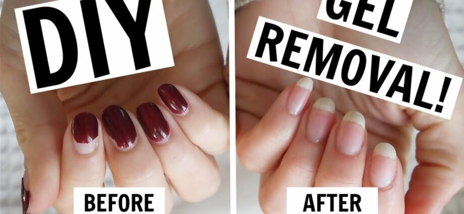 How to remove gel from nails with improvised means