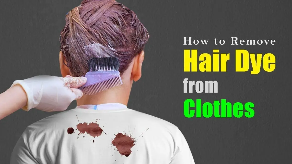 How to remove hair dye from clothes