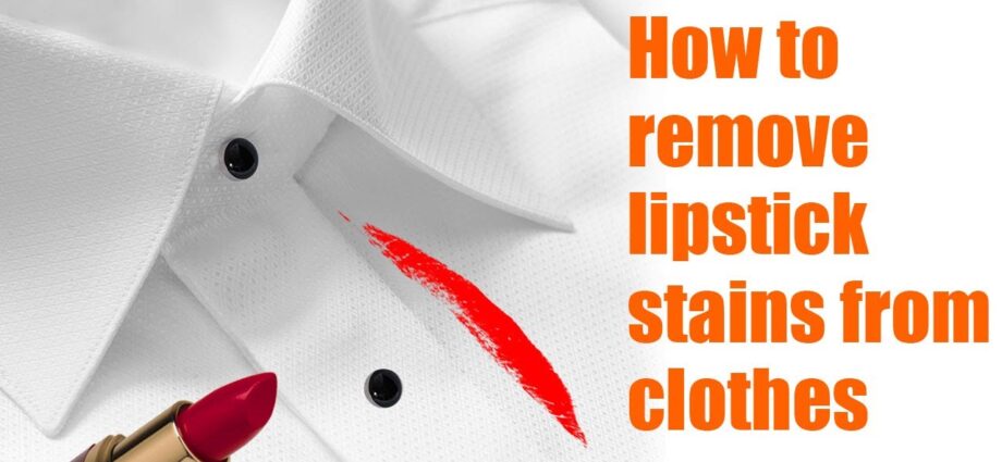 How to remove lipstick stains? Video Tips