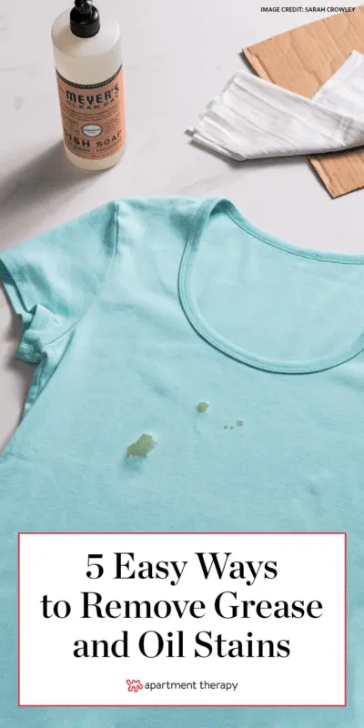 How to remove oil from clothes