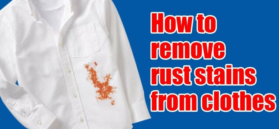 How To Remove Rust Stains Healthy Food Near Me