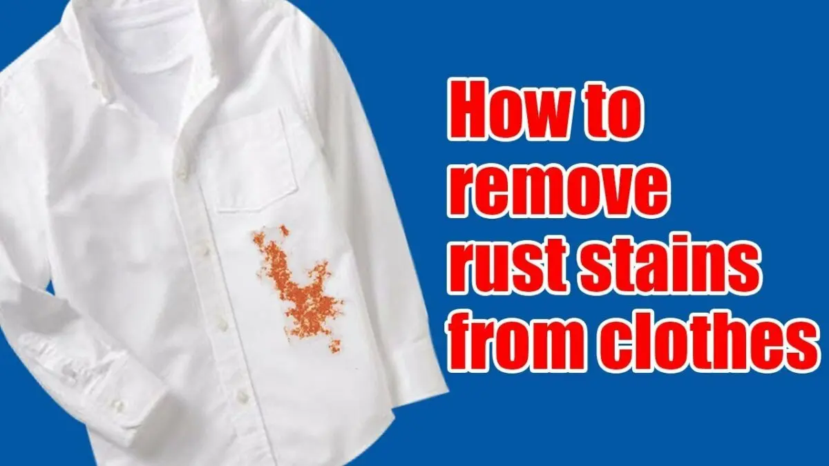 How to remove rust stains