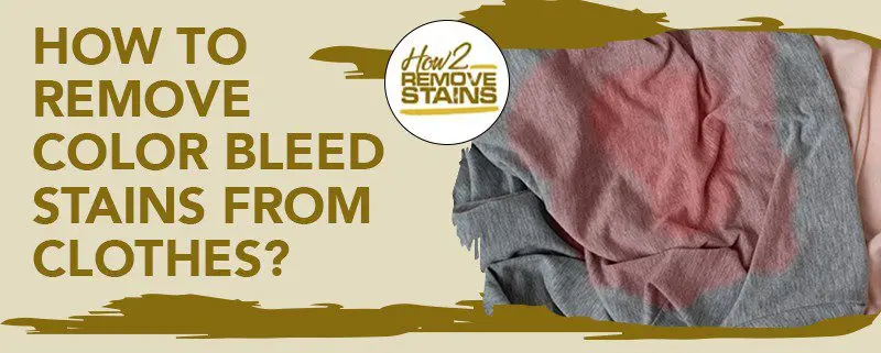 How to remove stains on colored clothes