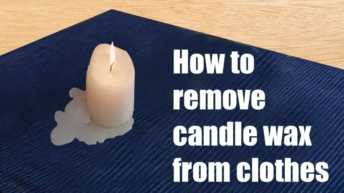 How to remove wax from clothes