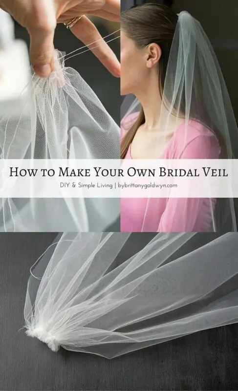 How to sew a do-it-yourself veil from tulle for a bachelorette party or a wedding