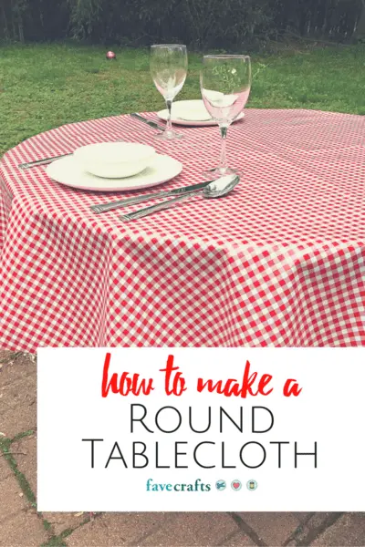 How to sew a tablecloth for a round table?