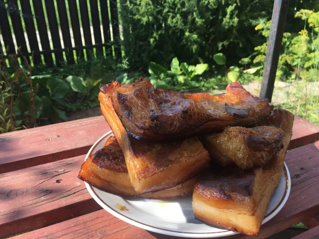 How to smoke lard at home. Video recipe