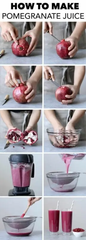 How to squeeze pomegranate juice at home? Video