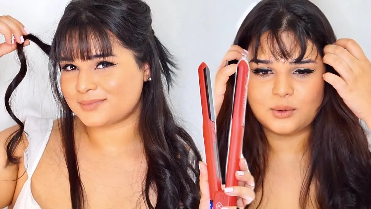 How to straighten bangs at home? Video