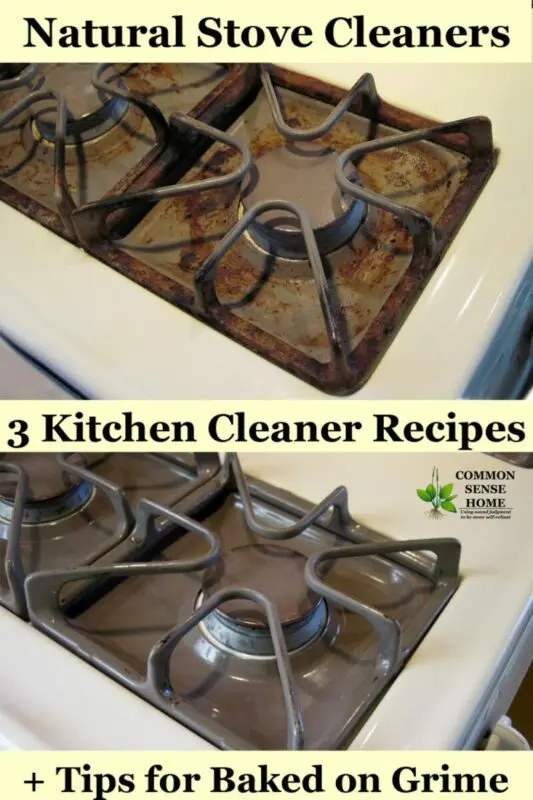 How to use stove cleaner, purchased and homemade products