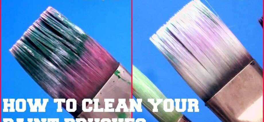 How to wash acrylic paint brushes at home