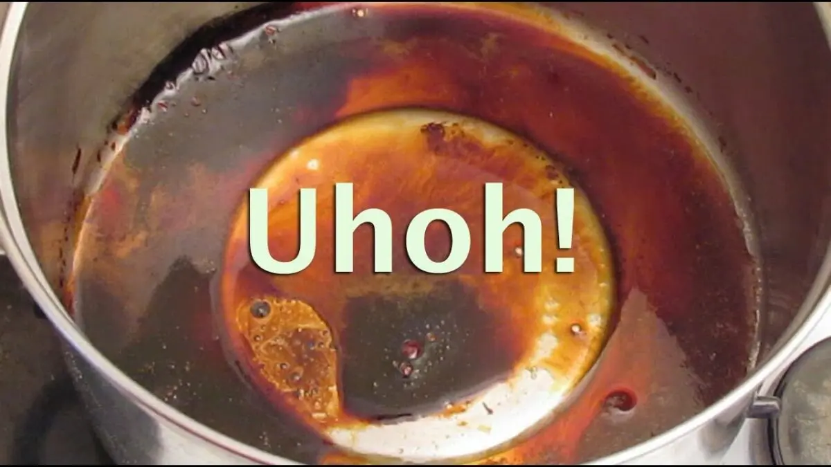 How to wash sugar burnt in a saucepan