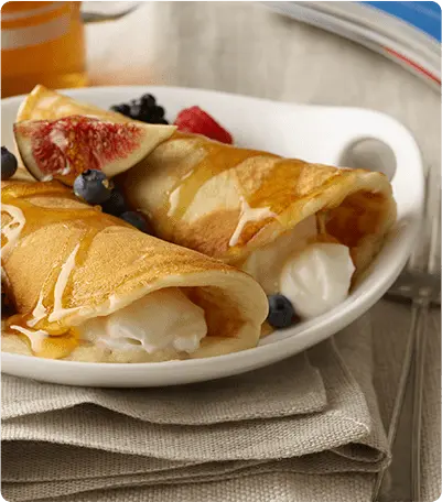 How to wrap pancakes, photo