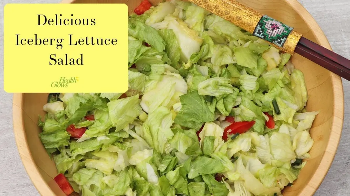 Iceberg salad, recipe with video