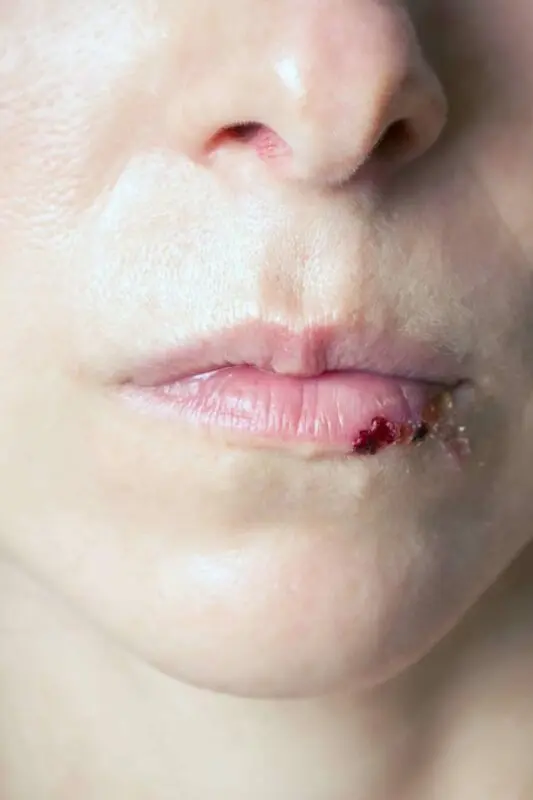 In what cases is a broken lip sutured, how much it heals, how to smear