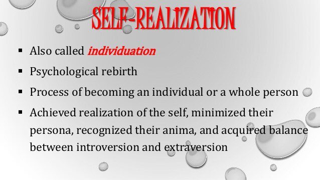 Individuation: the steps towards &#8220;self-realization&#8221;