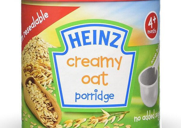 Instant porridge &#8220;Heinz&#8221; for children. Video